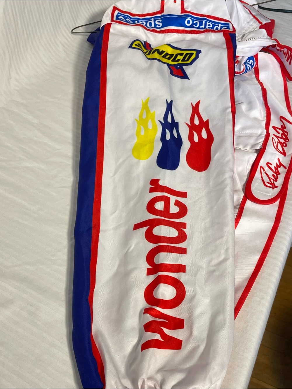 Men’s Racing Jacket - White/Red/Blue - Picture 5 of 9